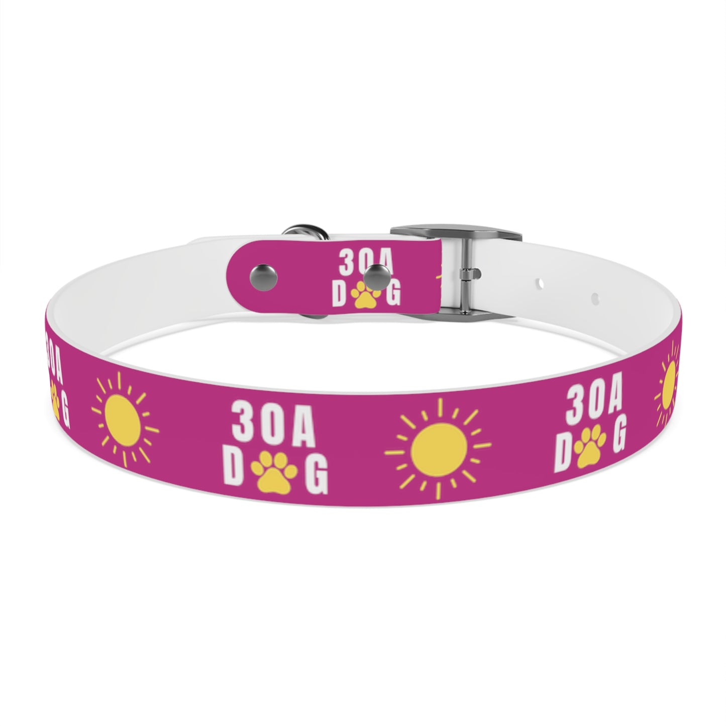 30A Dog Paw Collar Pink