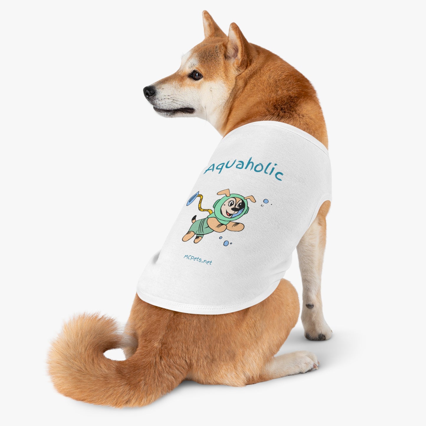Aquaholic Scuba Dog Tank Top