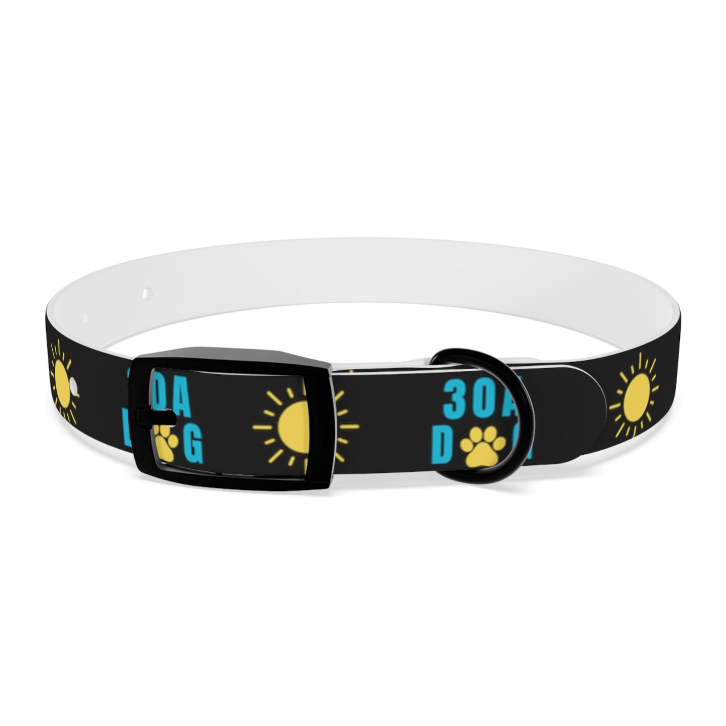 30A Dog Paw Collar Black