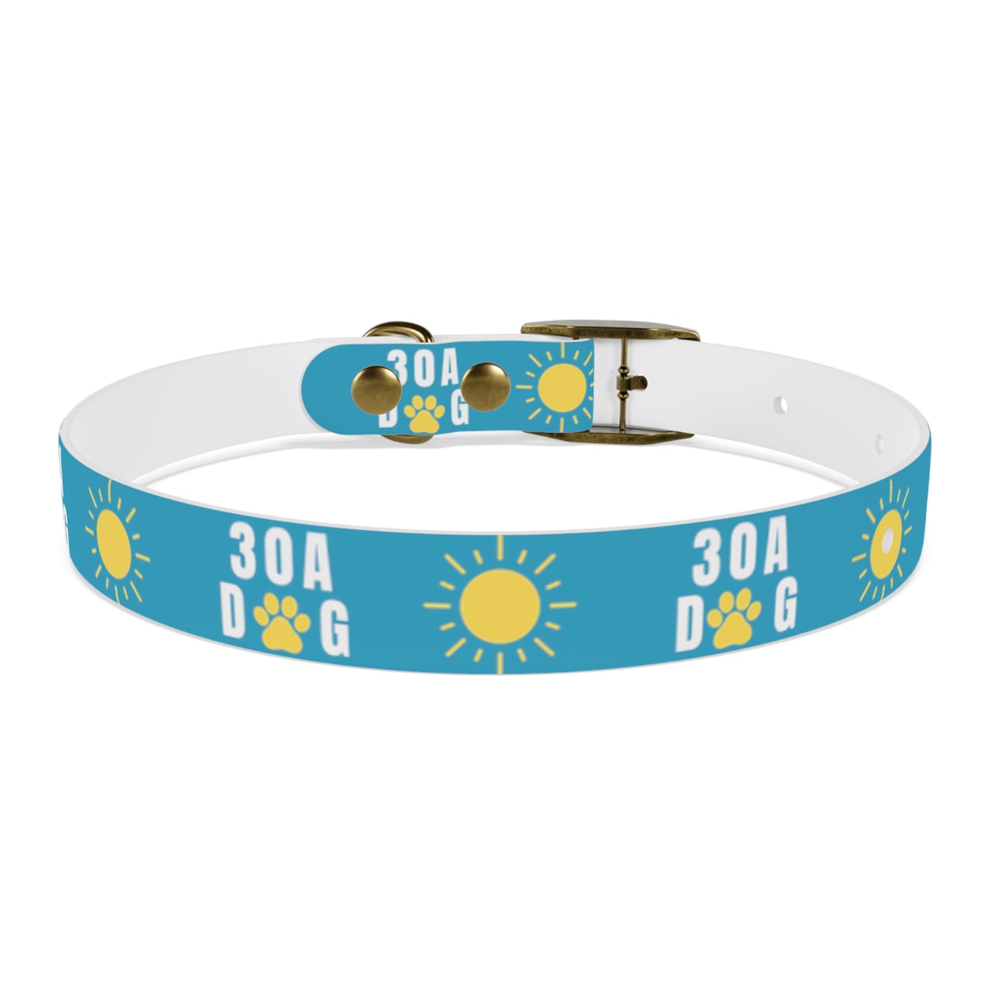 30A Dog Paw Collar Turquoise