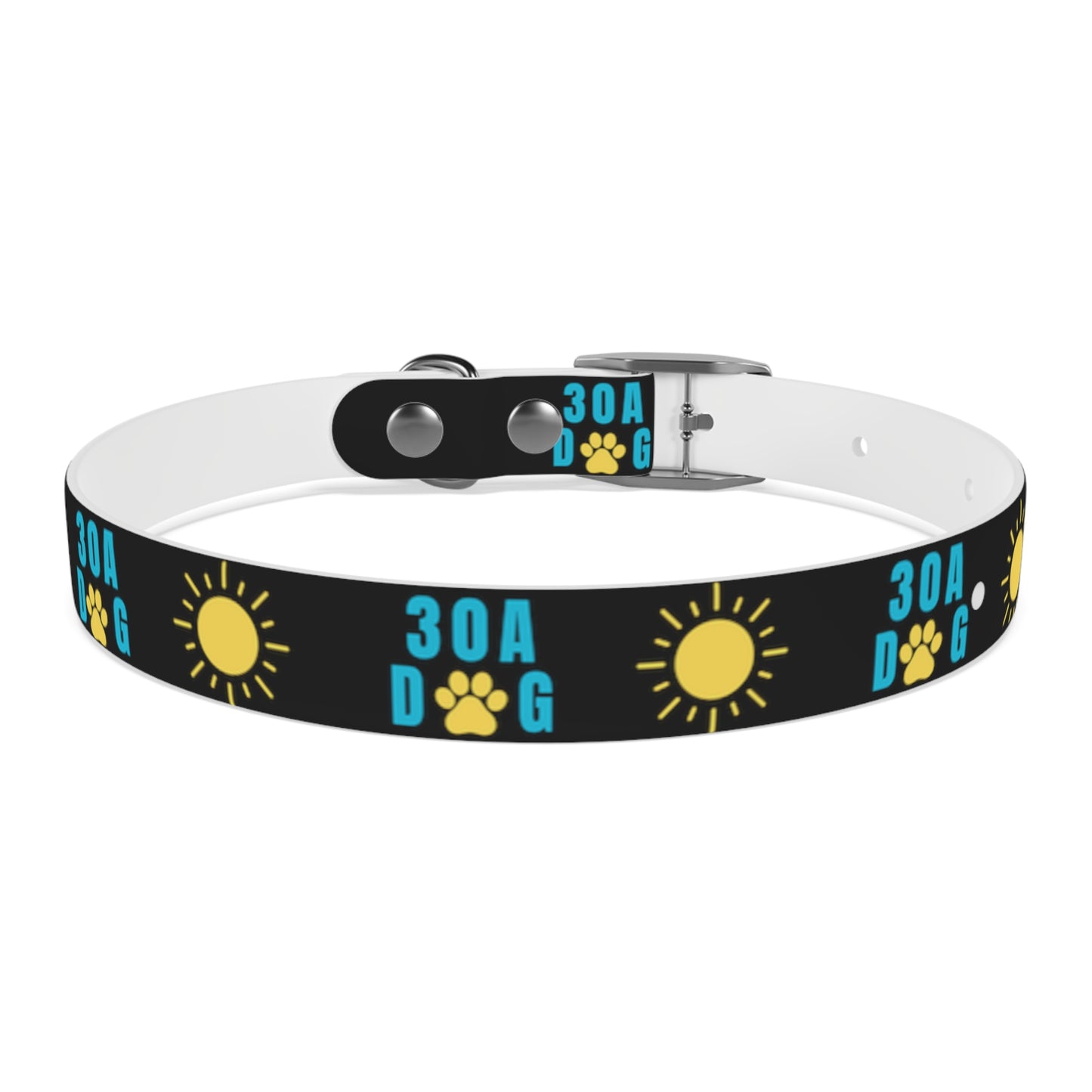 30A Dog Paw Collar Black