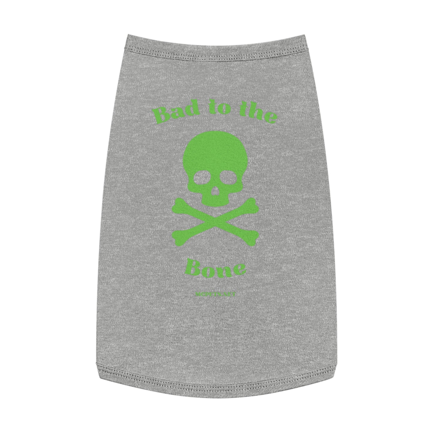 Bad to the Bone Skull and Cross Bones Pet Tank Top