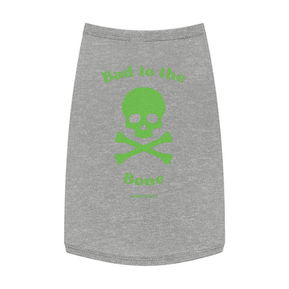 Bad to the Bone Skull and Cross Bones Pet Tank Top
