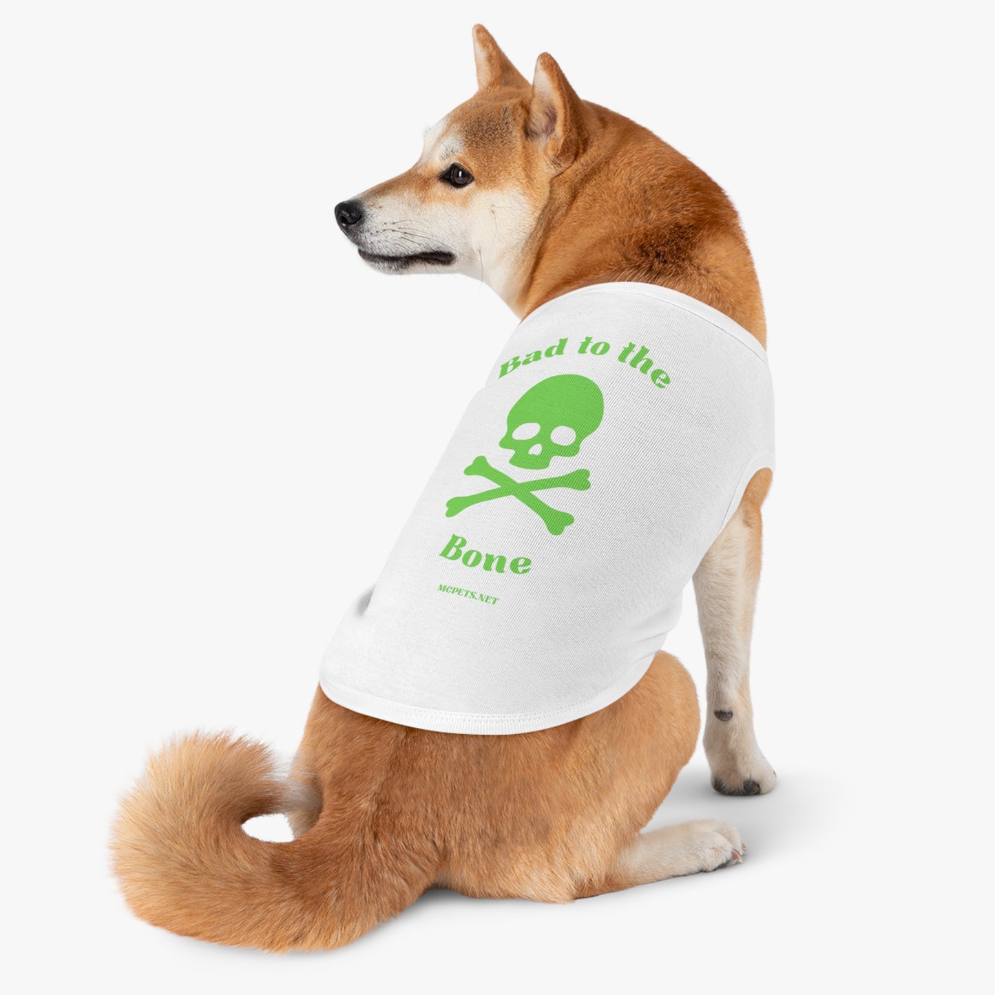 Bad to the Bone Skull and Cross Bones Pet Tank Top