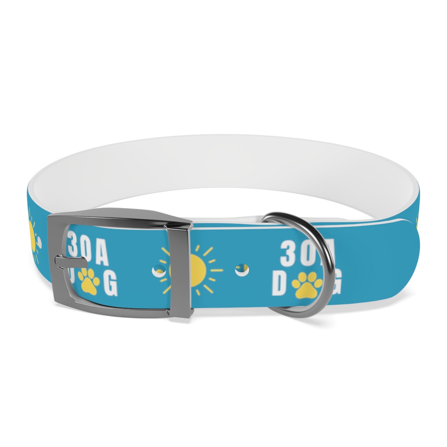30A Dog Paw Collar Turquoise