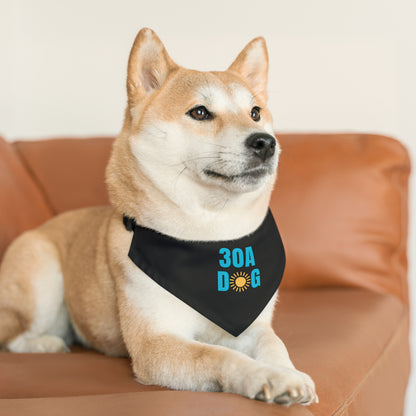 30A Pet Bandana Collar Black