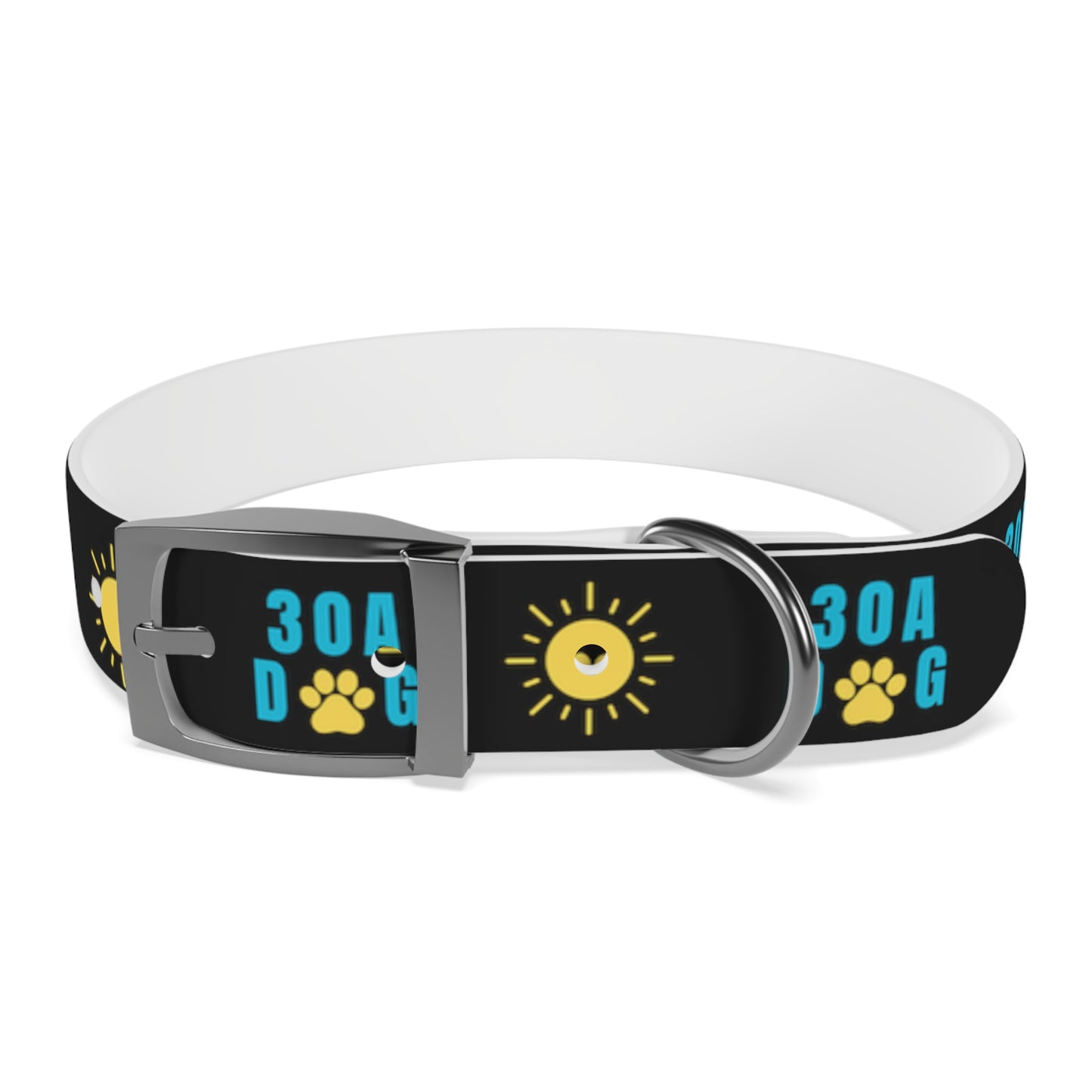 30A Dog Paw Collar Black
