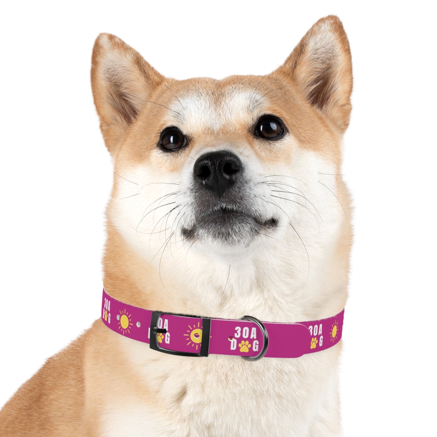 30A Dog Paw Collar Pink