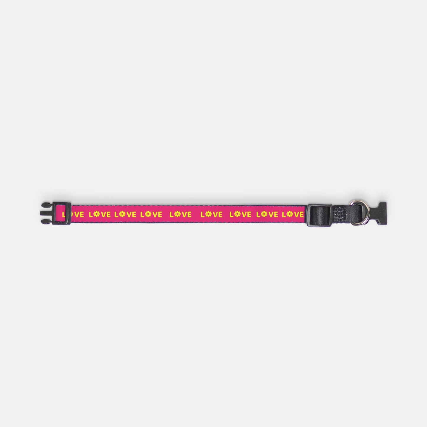 Love Pet Collar (Pink/Yellow)