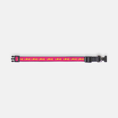Love Pet Collar (Pink/Yellow)
