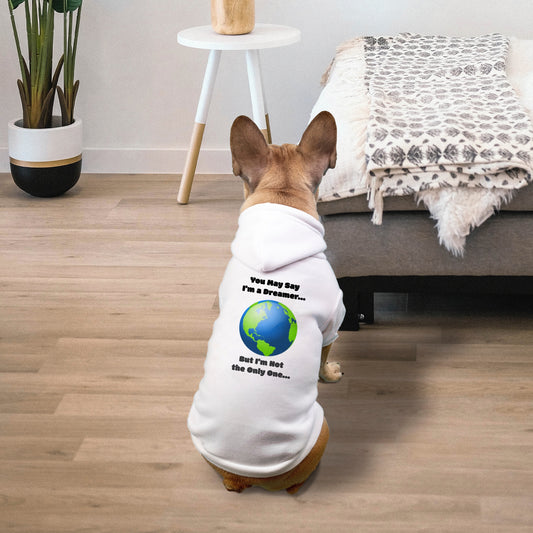 Dreamer World Peace Pet Hoodie -  Small Breed